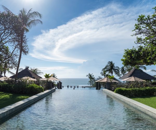 pool and blue sky in bali